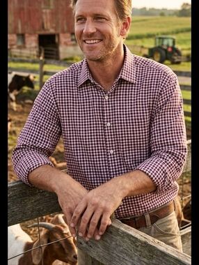 Peter‎ Millar Plaid Button Shirt Size XL